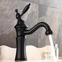 Bathroom Sink Faucet - Waterfall Electroplated Centerset Single Handle One HoleBath Taps Lightinthebox