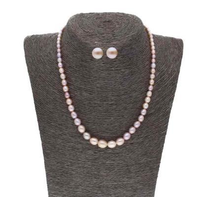 1 Line Graded Pearl Necklace Set - JPJUN-20-161