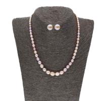 1 Line Graded Pearl Necklace Set - JPJUN-20-161 - thumbnail