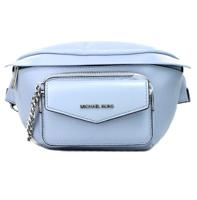 Michael Kors Maisie Large Pale Blue 2-n-1 Waistpack Card Case Fanny Pack Bag - 94680