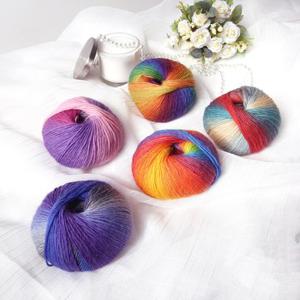 Wool Ball Rainbow Colorful Knitting Crochet Yarn