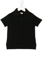 Fendi Kids polo T-shirt - Black - thumbnail