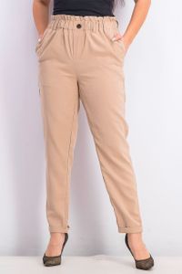 Womens Paperbag Trousers  Khaki