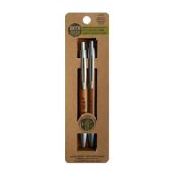 Onyx + Green Pen/Mechanical Pencil Set Bamboo