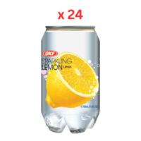 OKF Sparkling Flavored Water Lemon 350 ml Pack Of 24