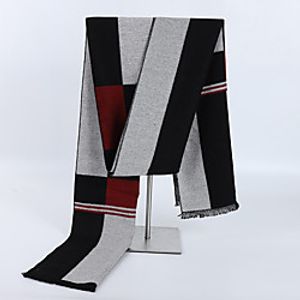Men's Rectangle Scarf Daily Wear As Per Picture Scarf Lattice miniinthebox