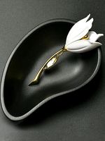 Tulip Branch Magnolia Elegant Brooch