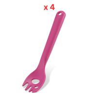 Beco Spork Mashing Spork For Dog And Cat Food - Pink (Pack Of 4)