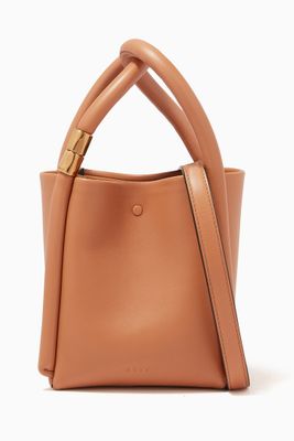 Lotus 12 Mini Tote Bag in Calf Leather