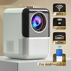 Projector Home 4k Ultra-high-definition Bedroom New Mobile Phone Wall Projection Home Theater Ultra-clear Bedroom Projection Screen Portable Mini Dormitory Living Room Office Conference Room TV Screen Lightinthebox