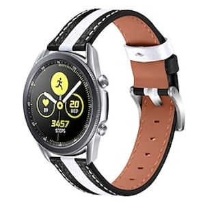 Smart Watch Band for Samsung Galaxy Gear S2 Classic Watch 42mm Watch 3 41mm Watch Active 2 40mm  44mm, Watch Active 40mm PU Leather Smartwatch Strap Adjustable Shockproof Leather Loop Replacement  Lightinthebox