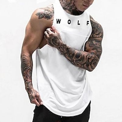 Men's Running Tank Top Sleeveless Tee Tshirt Athletic Breathable Quick Dry Moisture Wicking Gym Workout Running Active Training Sportswear Activewear Black Green Claret-red Lightinthebox