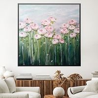Hand painted Beauty Flowers Bloom In Spring Abstract Oil Painting hand painted Wall Art painting Home Decor Picture Modern artwork pciture On Canvas 100% Handpainted oil painting Lightinthebox - thumbnail