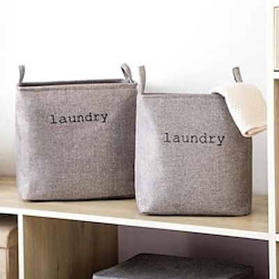 Dirty Clothes Basket Clothes Basket Put Clothes Dirty Toys Household Laundry Storage Basket Fabric Bucket Foldable Basket miniinthebox