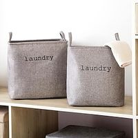 Dirty Clothes Basket Clothes Basket Put Clothes Dirty Toys Household Laundry Storage Basket Fabric Bucket Foldable Basket miniinthebox - thumbnail