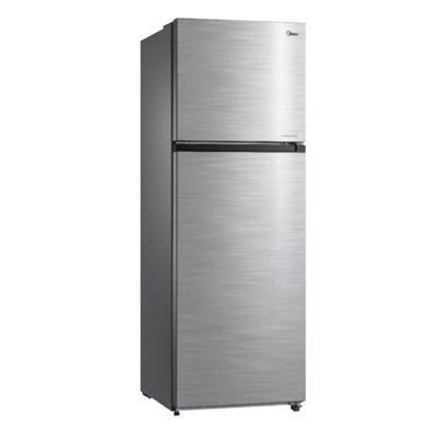 Midea 385L Gross Top Mount Double Door Refrigerator, 2 Doors Frost Free Fridge Freezer with Smart Sensor & Humidity Control, Active-C Fresh, Multi-Air Flow, Electronic Control, Silver