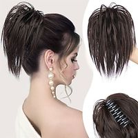 Messy Bun Hair Piece Claw Clip Hair Bun Wavy Curly Chignon Hair Bun Extensions Tousled Updo Hair Buns Claw Clip Ponytail Hairpieces Hair Scrunchie with Clip for Women Lightinthebox