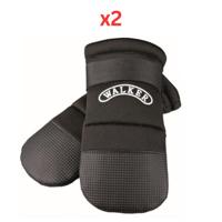 Trixie Walker Care Protective Boots for Dogs Black - Large (Pack of 2)