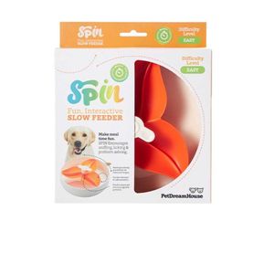 Petdreamhouse Spin Interactive Feeder Bougainvillea Orange