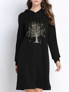 Oversized Heavy Industry Sequin Embroidery Sweatshirt