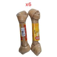 Puppy Dog Chew Knotted Bone 8-8.5 Inch (Pack of 6)