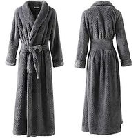 Adults' Bathrobe Pajamas Nightwear Solid Color Onesie Pajamas Pajamas Flannel Cosplay For Women's Dailywear Animal Sleepwear Cartoon Lightinthebox - thumbnail