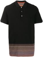 Missoni striped hem polo shirt - Black - thumbnail