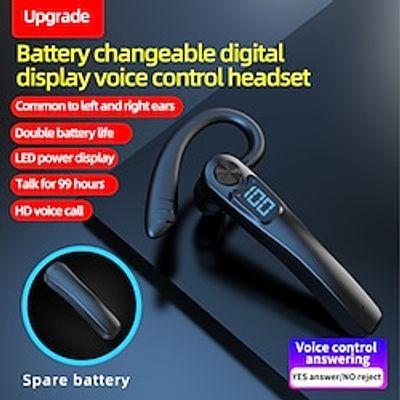 Headset Ear Hook 130mAh Super Large Battery Earhook Bluetooth Headset Noise Cancelling Bluetooth Earhook Earphone Handfree Calling Driving Headset Lightinthebox Headset Ear Hook 130mAh Super Large Battery Earhook Bluetooth Headset Noise Cancelling Bluetooth Earhook Earphone Handfree Calling Driving Headset Lightinthebox