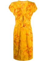 A.N.G.E.L.O. Vintage Cult 1980s tropical print dress - Yellow