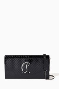Loubi54 Clutch Bag in Scales Patent Leather