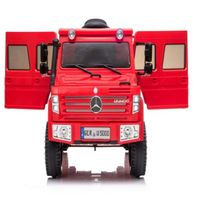 Megastar 12 V Licensed Metallic Mercedes Unimog U500 Truck- Red (UAE Delivery Only)