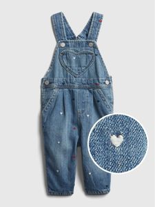 Baby Heart Print Overalls