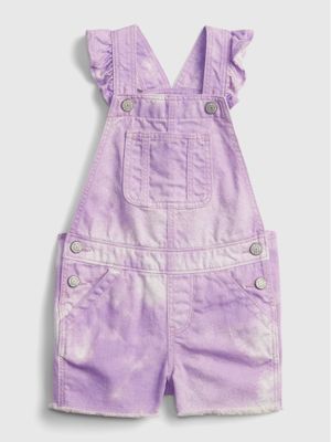 Toddler Tie-Dye Denim Shortalls with Washwell ™ Toddler Tie-Dye Denim Shortalls with Washwell ™