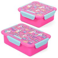 Eazy Kids Lunch Box Set Unicorn Desert - Pink