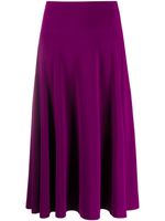 Norma Kamali high-waisted ruffle skirt - PURPLE