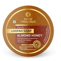 Khadi Organique Almond & Honey Loofah Soap 125G