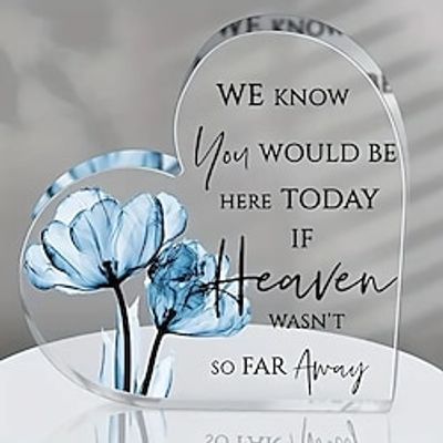 Heart Acrylic Sign Love Memories Wedding Memorial Table Sign Photo Balloon Party Balloon Birthday Balloon Birthday Decoration Wedding Decor Wedding Supplies Aesthetic Room Decor Lightinthebox