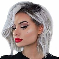 wig, 35cm natural mix colors gray gradient short curly hair synthetic wig women full wigs - casual/cosplay/party wig (a) miniinthebox wig, 35cm natural mix colors gray gradient short curly hair synthetic wig women full wigs - casual/cosplay/party wig (a) miniinthebox