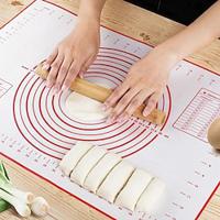 Oversize 70/60cm 1PCS Kneading Dough Mat Silicone Baking Mat Pizza Cake Dough Maker Kitchen Cooking Grill Gadgets Bakeware Mat With Measurement Kitchen Dough Rolling Mat Lightinthebox