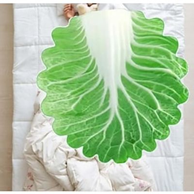 Internet Celebrity Fruit Blanket Cartoon Watermelon Cabbage Flannel Blanket Student Office Nap Air Conditioning Blanket Blanket Small Blanket Lightinthebox