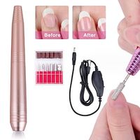 Portable Electric Nail Drill Compact Efile Electrical Professional Nail File Kit for Acrylic Gel Nails Manicure Pedicure Polishing Shape Tools Design for Home Salon Use Rose Gold Lightinthebox - thumbnail