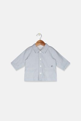 Toddler Stripe Button Down Top White/Blue Toddler Stripe Button Down Top White/Blue