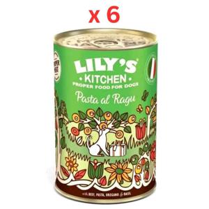 Lily's Kitchen Dog Pasta Al Ragu Wet Dog Food Box 6X400G