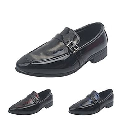 Girls' Oxfords Roman Shoes PU Water Resistant Breathability Big Kids(7years ) Little Kids(4-7ys) Daily Red Blue Gray Fall Spring Lightinthebox