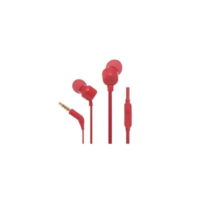 JBL T110 Wired in-Ear Headphone , Red Color
