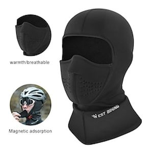 WEST BIKING warm headgear magnetic ski face mask winter motorcycle bike riding windproof scarf miniinthebox