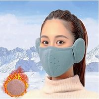 Winter Warm Earmuffs Face Mask Soft Comfortable Fleece Ear Muffs Breathable Outdoor Cycling Skiing Mouth Ear Covers For Women Men Autumn  Winter Lightinthebox - thumbnail