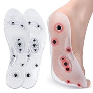 1pair2pcs Acupressure Magnetic Massage Insoles Men Women Silicone Insole Foot Massager Shoe Pad Foot Therapy Slimming Pain Relief Inserts Lightinthebox