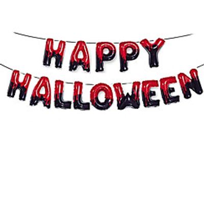 Happy Halloween Letter Set Halloween Holiday Party Decoration Balloon miniinthebox