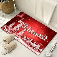 MERRY CHRISTMAS Kitchen Rug Bedroom Runner Kitchen Carpet For Floor 3D Printed Christmas Living Room Bath Entrance Doormat Bedroom Hallway Decoration Rug Christmas Xmas Decorations miniinthebox - thumbnail